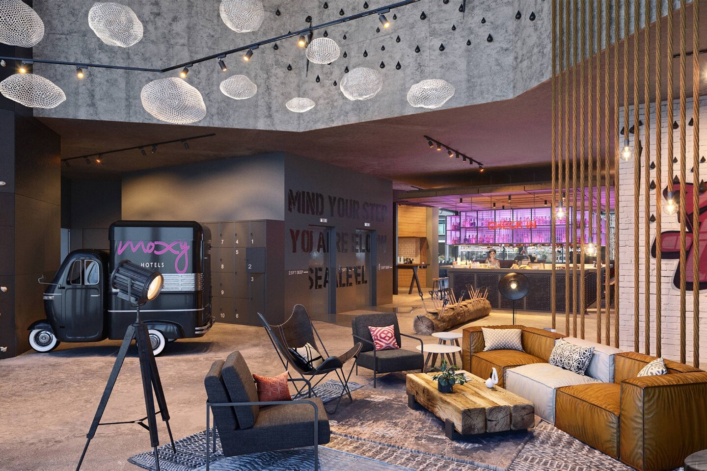 Moxy foto interieur via Maas Hagoort